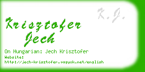 krisztofer jech business card